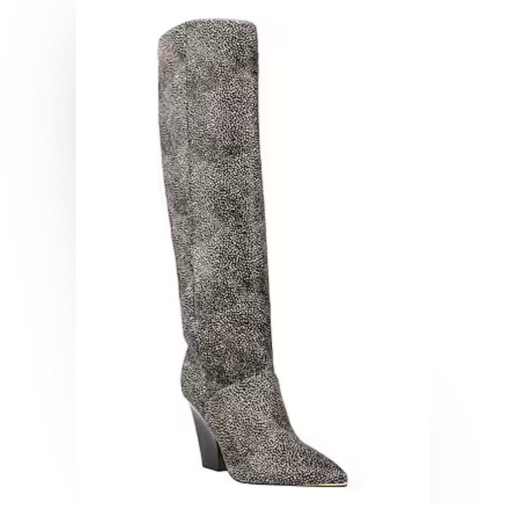 NEW Tory Burch Lila High- Knee Pull-on Calfskin Boots Size 7.5 US